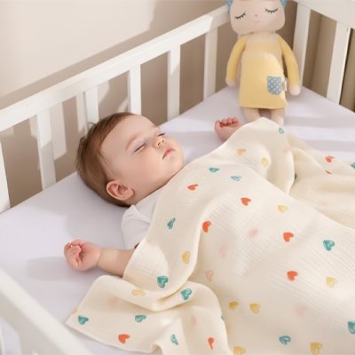 Couverture bébé coeur