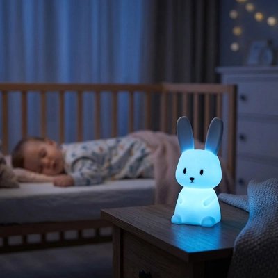 Veilleuse lapin bleu