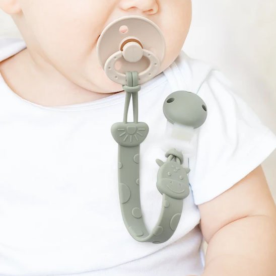 Attache tetine en silicone