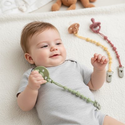 Attache tetine en silicone