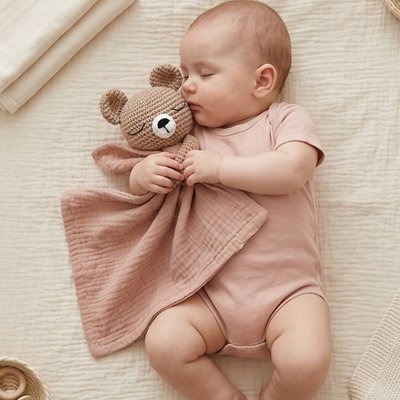 Doudou bébé ourson 