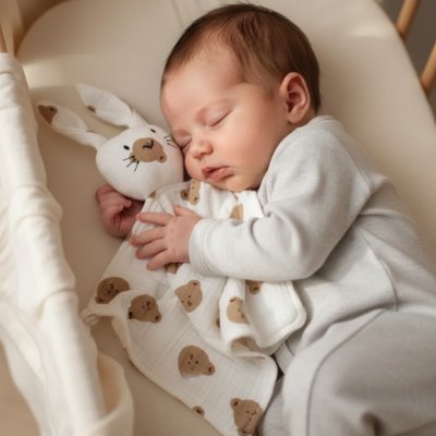 Doudou lapin ourson
