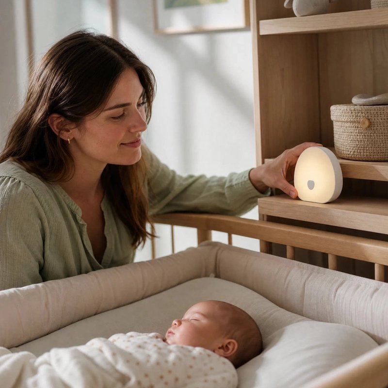 maman allume Veilleuse bruit blanc