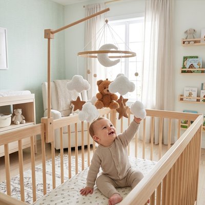 Mobile pour bébé nuage