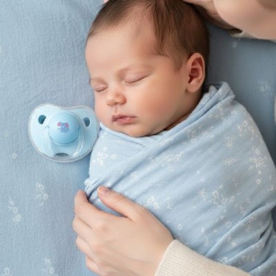 Tétine bébé bleu