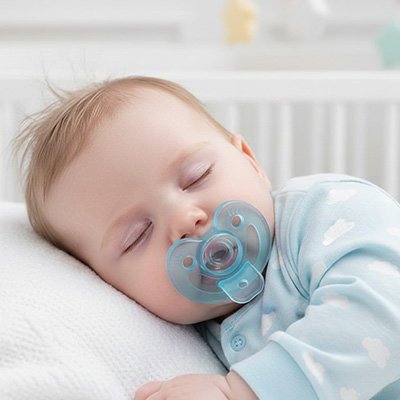 Tétine bébé bleu