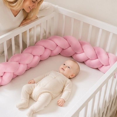 Tresse de lit rose