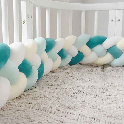 tresse de lit 4 brins vert turquoi