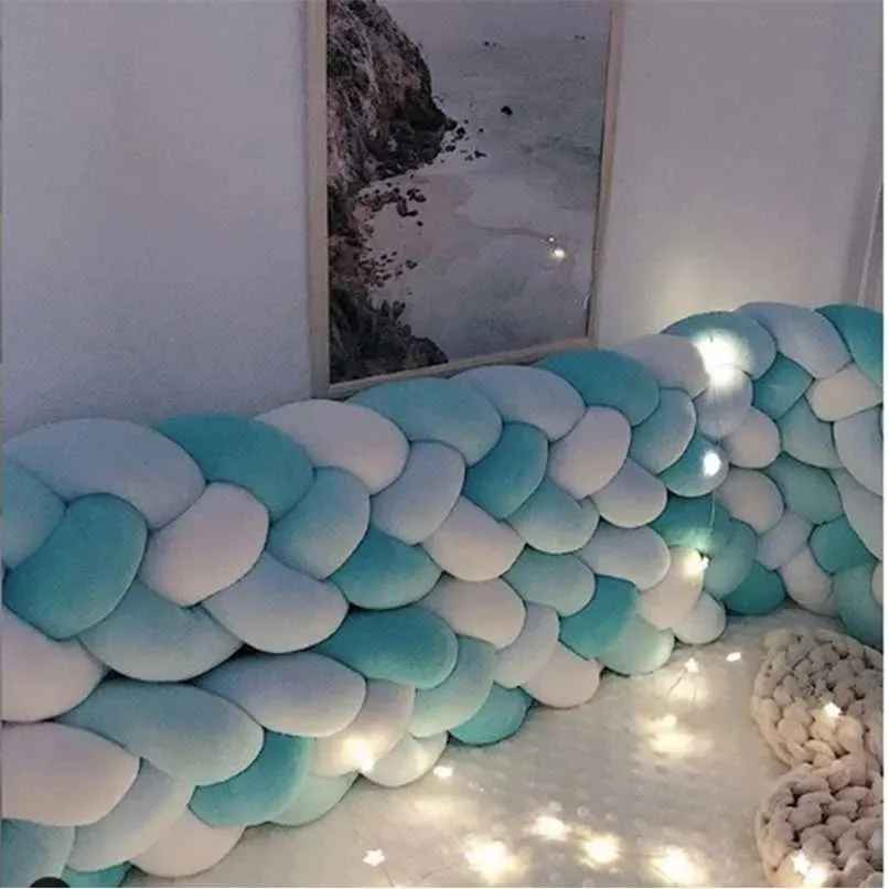 tresse de lit 4 brins turquoi
