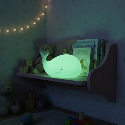 Veilleuse baleine verte