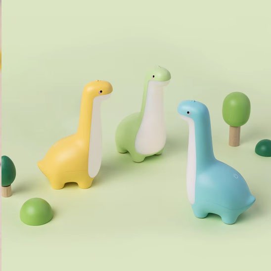 Veilleuse bébé vert jaune bleu
