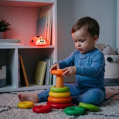 Veilleuse bébé coccinelle