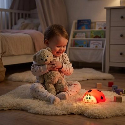 Veilleuse pour bébé coccinelle